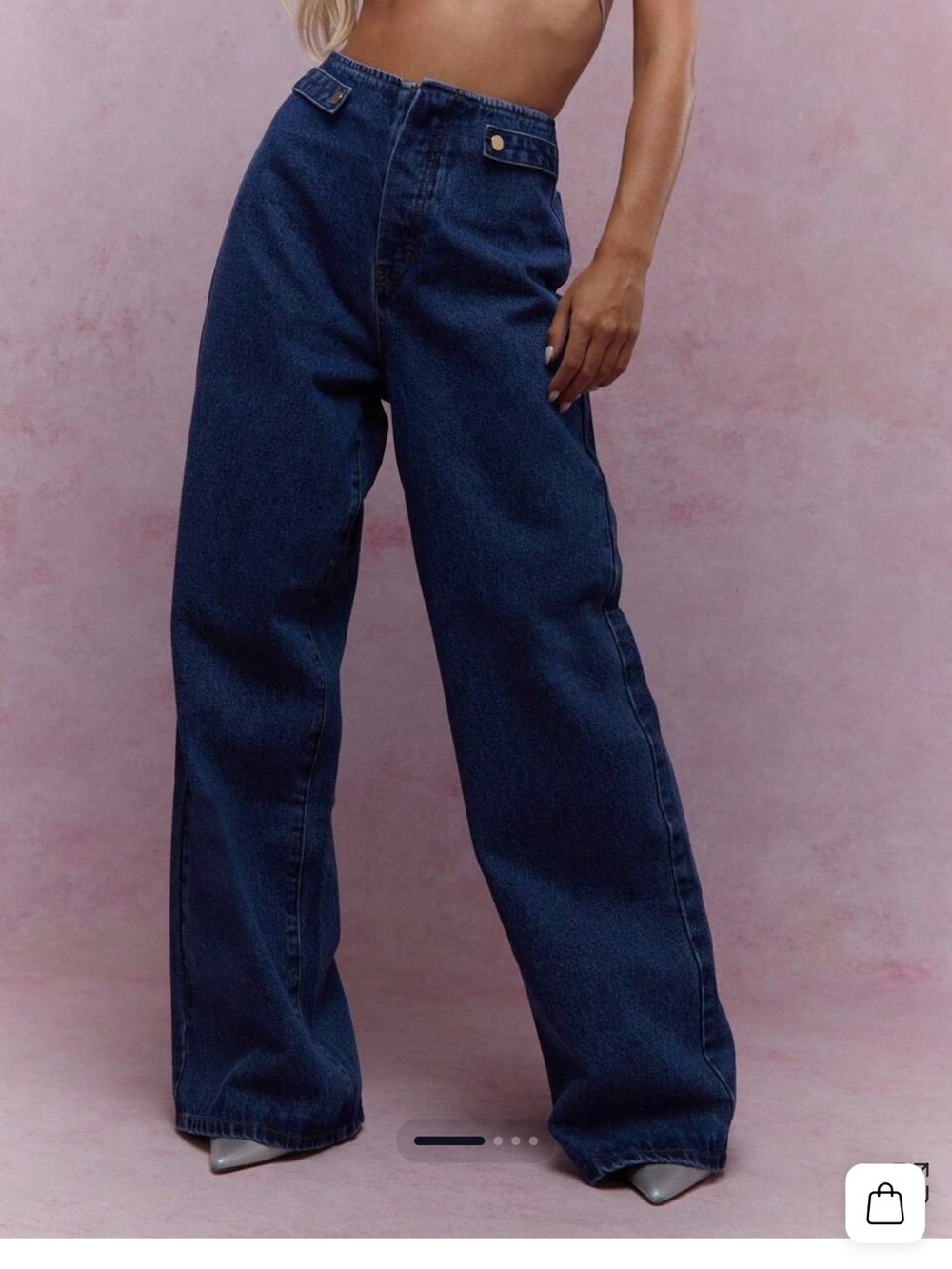 Missguided Wide Leg Jeans High Waisted
